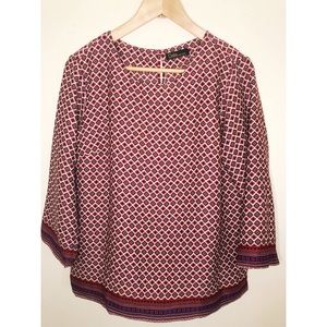 Francesca’s Patterned Blouse